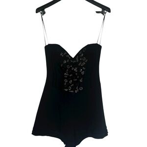 3/$20 Guess Strapless Romper with Lace Detail and Beading - Size 4